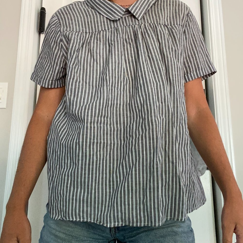 Small Women's Cotton Striped Blouse